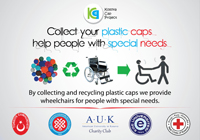 recycling plastic bottle tops