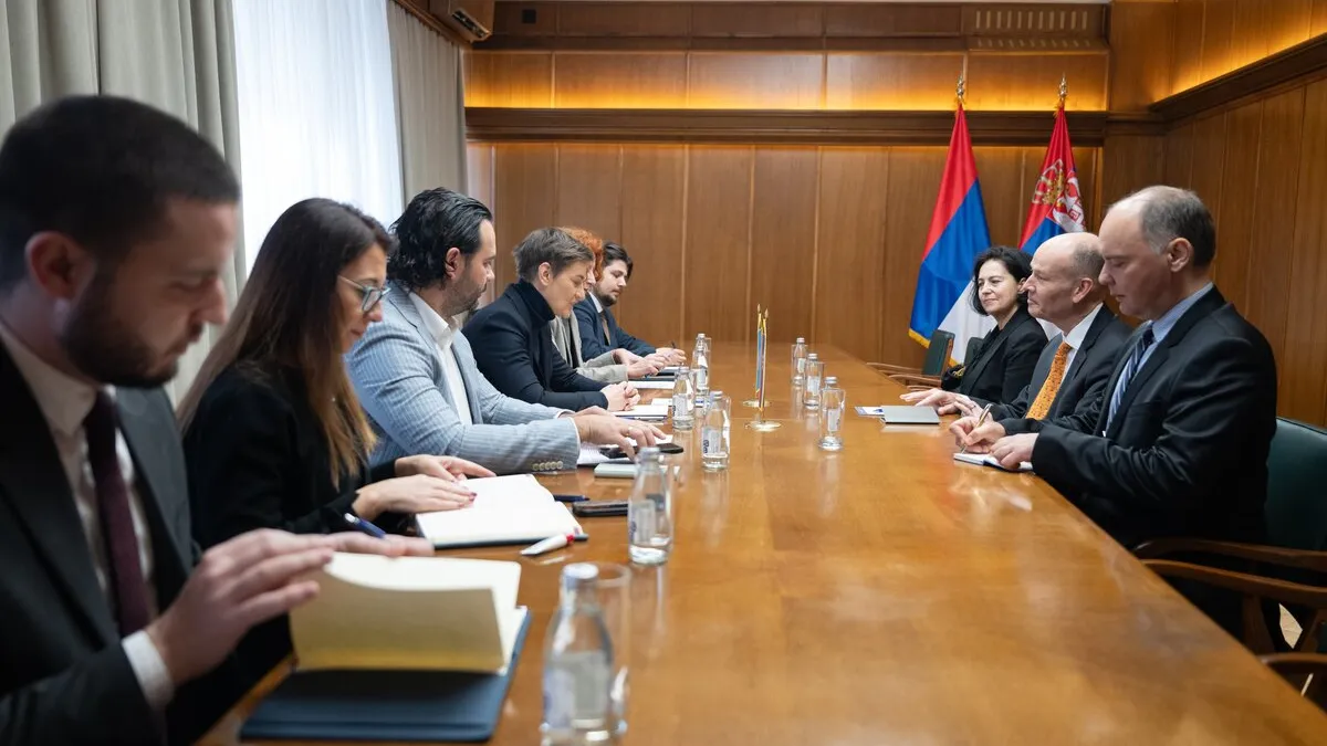due meeting Serbian officials
