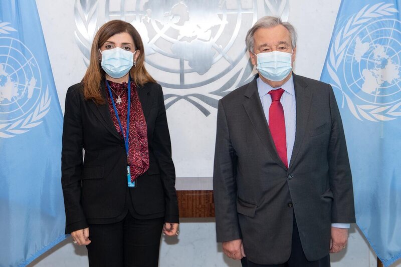 The SG Guterres and the SRSG Ziadeh