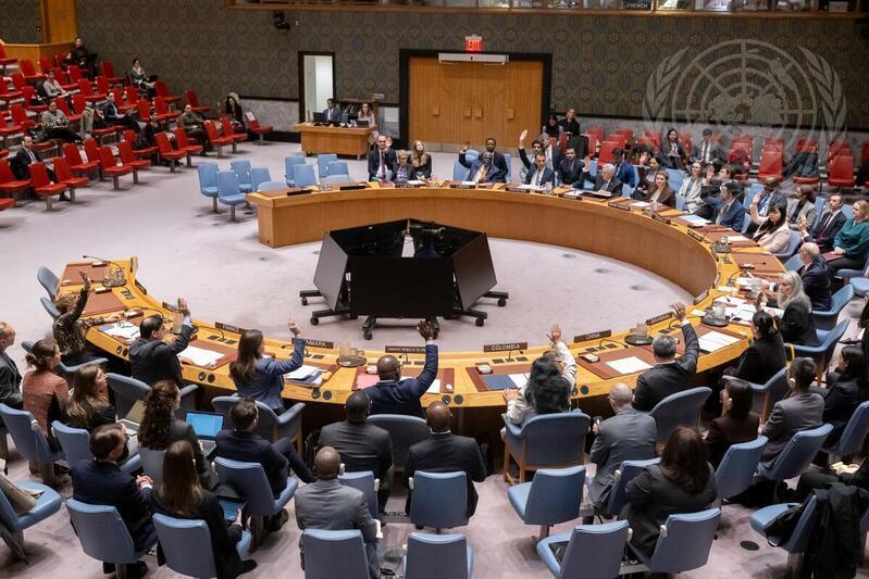 UNSC voting Resolution 2818 (2026)
