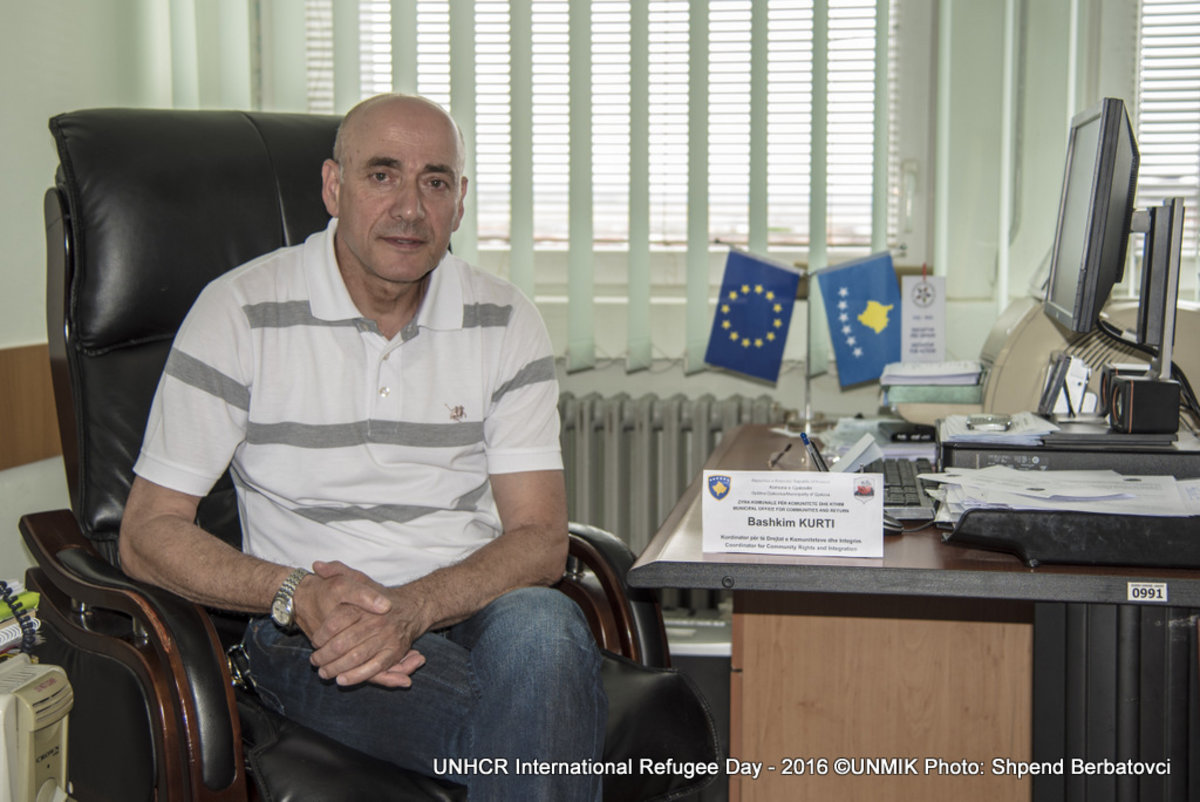 Bashkim Kurti, coordinator for the Rights of Communities and Integration in Gjakovë/Ɖakovica Municipality. ©UNMIK Photo: Shpend Berbatovci