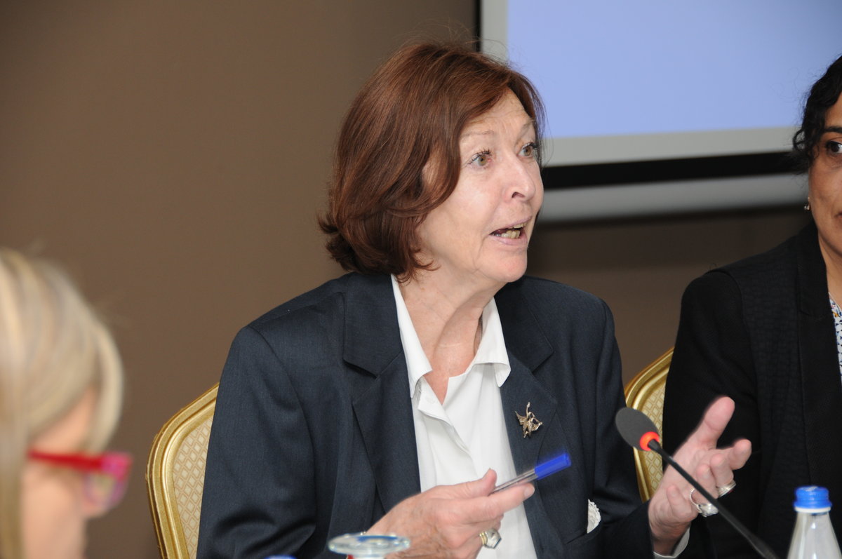 Judge Renate Winter, Vice President of the UN Committee on the Rights of the Child and Judge for the Hybrid Court of Sierra Leone facilitated the two days brainstorming - 2016©UNMIK Photo by: Arton Muçolli