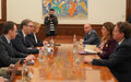 SRSG Ziadeh holds regular consultations in Belgrade ahead of Security Council, meets with Serbian President Aleksandar Vučić