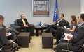 UNMIK chief meets Kosovo Minister of Justice