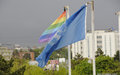 UNMIK raises rainbow flag to highlight struggle against homophobia