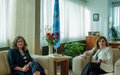 SRSG Farewells UNICEF Head of Office to Kosovo