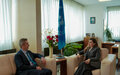 SRSG Ziadeh welcomes the new British Ambassador to KOSOVO