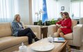 SRSG Ziadeh welcomes the Head of the Liaison Office of Greece Heleni Vakali