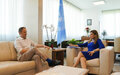 SRSG ZIADEH MEETS WITH THE MILLENNIUM FOUNDATION CEO PETRIT SELIMI 