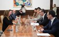 SRSG Ziadeh holds regular consultations in Belgrade, meets with president of Serbia Aleksandar Vučić