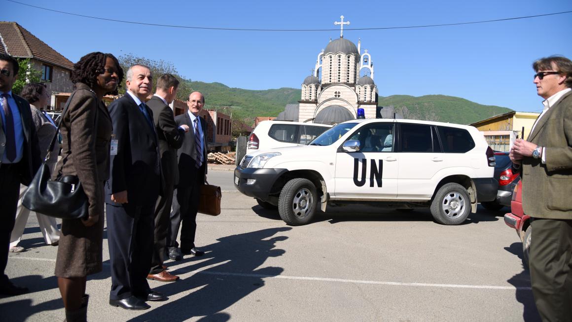 SRSG Zahir Tanin and UNMIK team visiting Leposavić/Leposaviq.2016©UNMIK Poto by: Shpend Bërbatovci