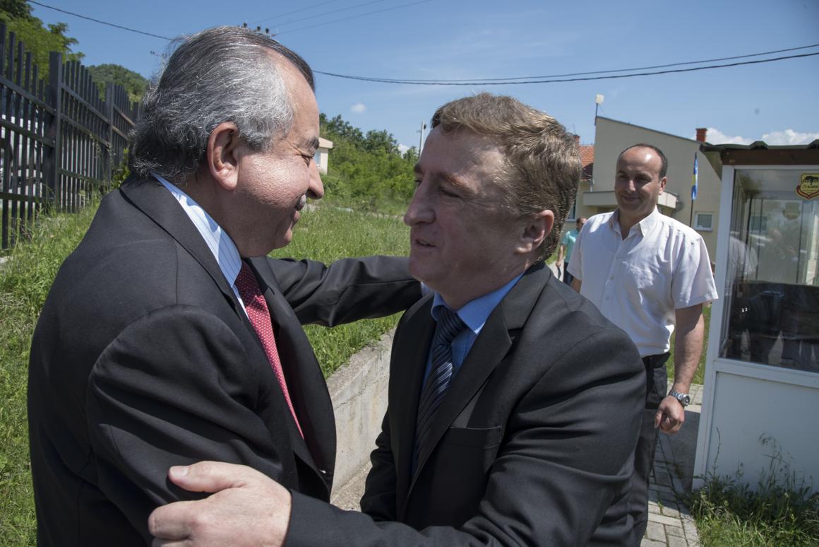 SRSG Zahir Tanin( left), Deputy Mayor for Communities, Florim Kelmendi (first right). 2016©UNMIK Photo by: Shpend Bërbatovci​ 