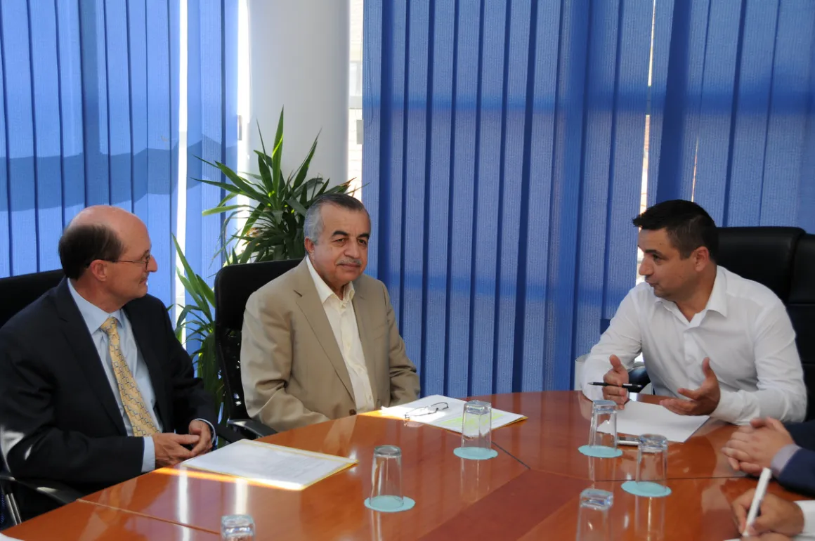 SRSG Zahir Tanin(left), DSRSG Christopher Coleman(left)  meeting with Mayor Vladeta Kostić (right), 2016©UNMIK Photo by: Arton Muçolli